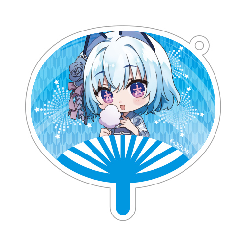 うちわ型アクリルキーホルダー（1000ちゃん）