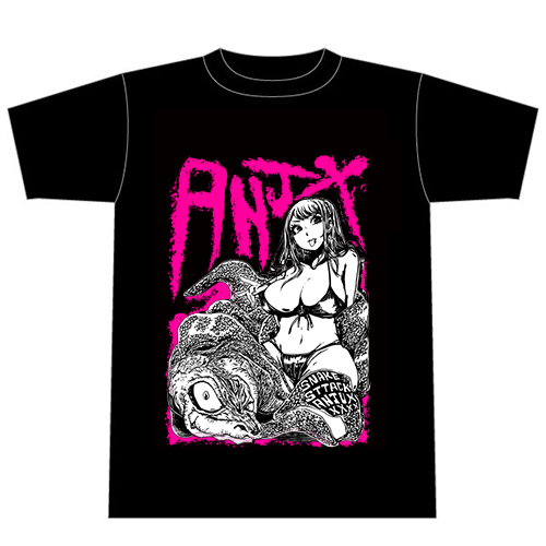 【橘アンジュ×イガワシゲル】オリジナルコラボTシャツ（ブラック）