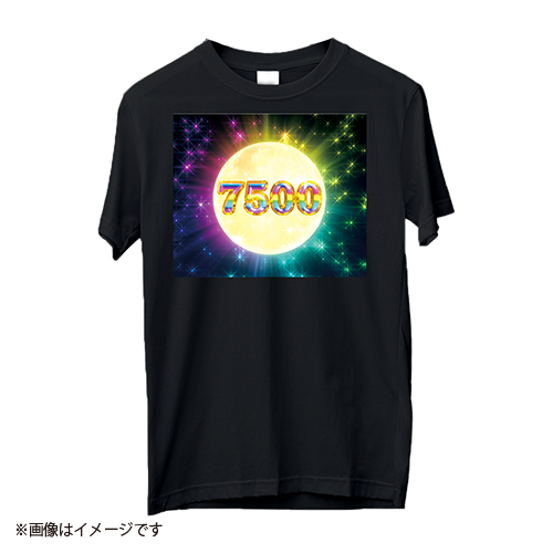 7500Tシャツ　7500月